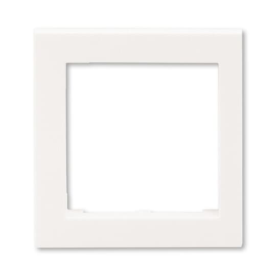 kryt rámečku s otvorem 55x55, krajní; perleťová, design LEVIT M